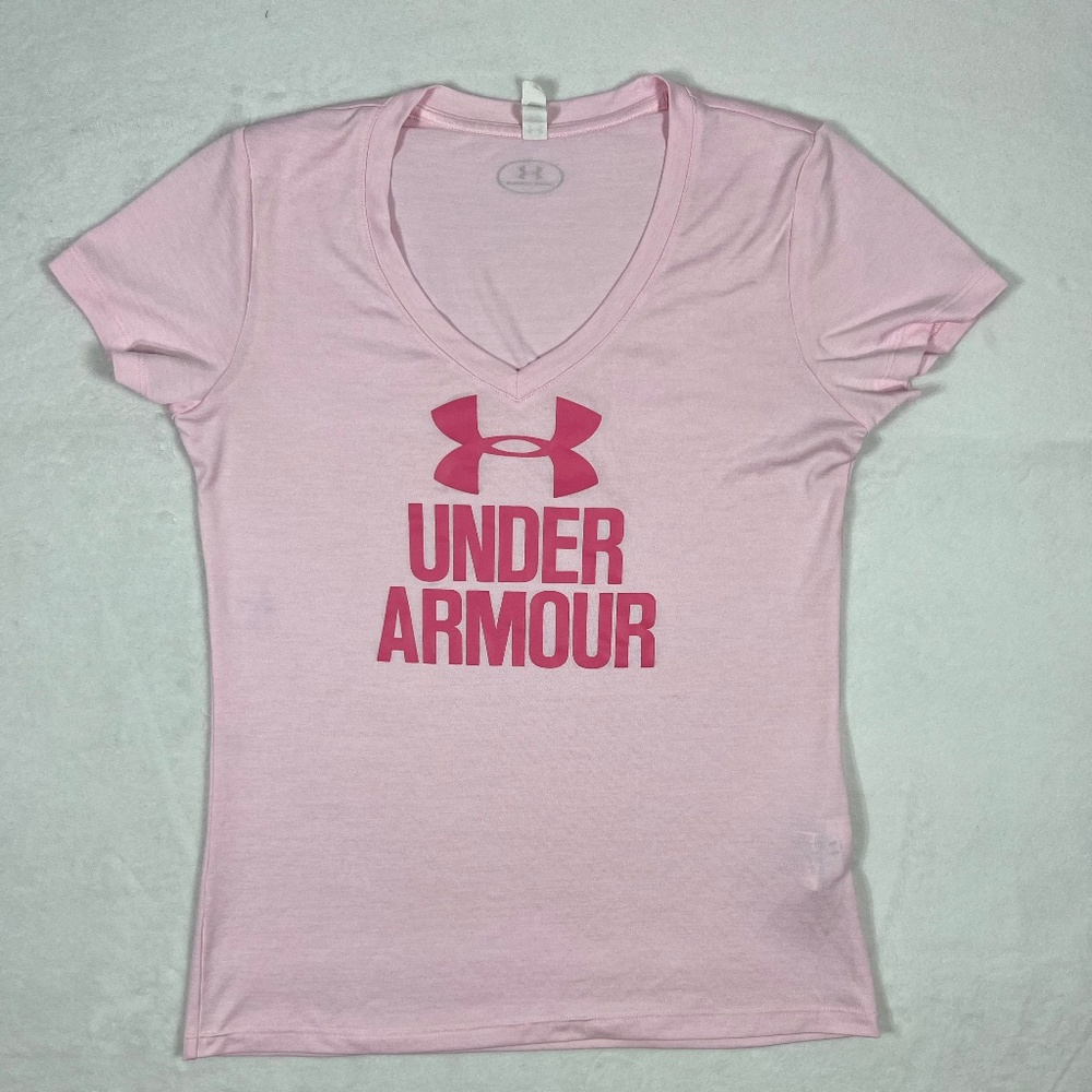Under Armour pink t shirt